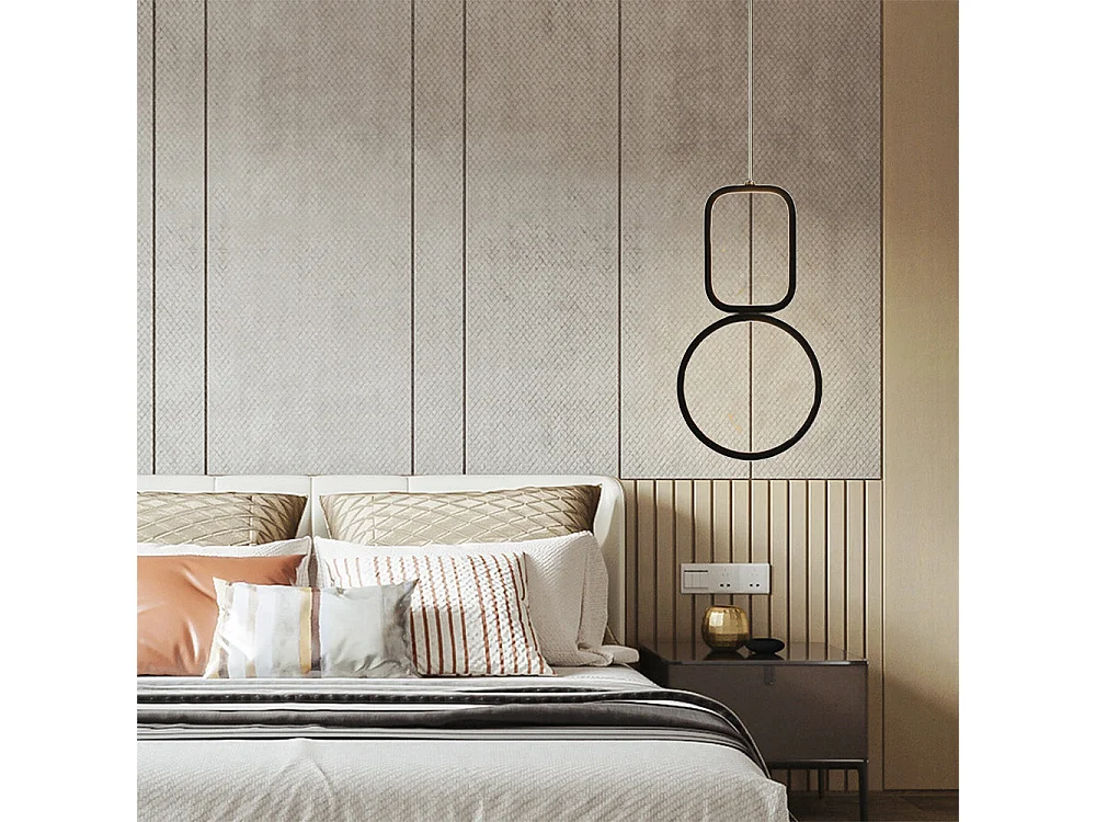 Pendentif plafonnier en fer de style nordique, adapté aux chambres à coucher, aux îles de cuisine et aux salons ,d18cm x h34cm,noir