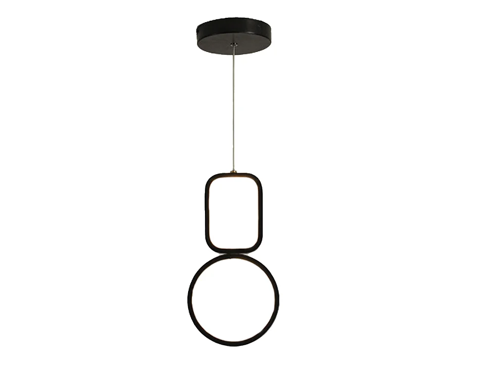 Pendentif plafonnier en fer de style nordique, adapté aux chambres à coucher, aux îles de cuisine et aux salons ,d18cm x h34cm,noir