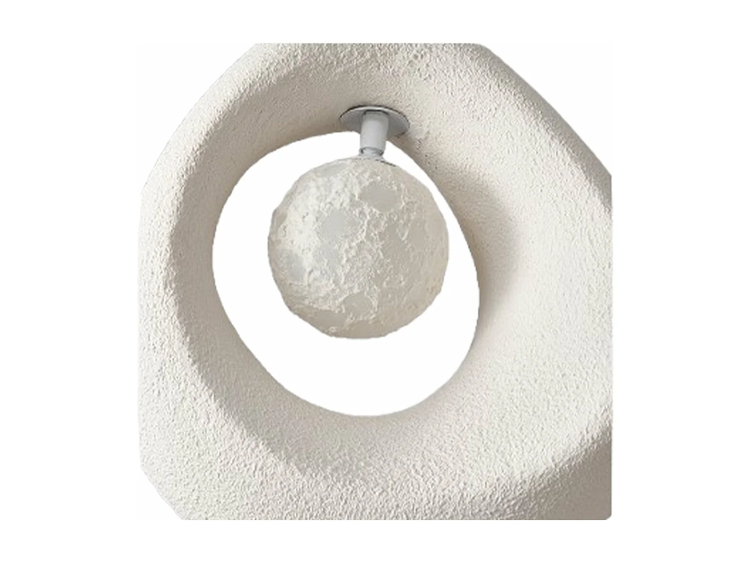 Wine-sabi-lampe plafonnier en polytyrène cage lustre lampe plafond pour salle à manger salon,d33 cm x h50 cm,gris