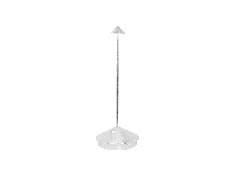 Pina Pro LED-Tischleuchte, wiederaufladbar und dimmbar, Blattsilber, Safran, 2200-2700-3000K