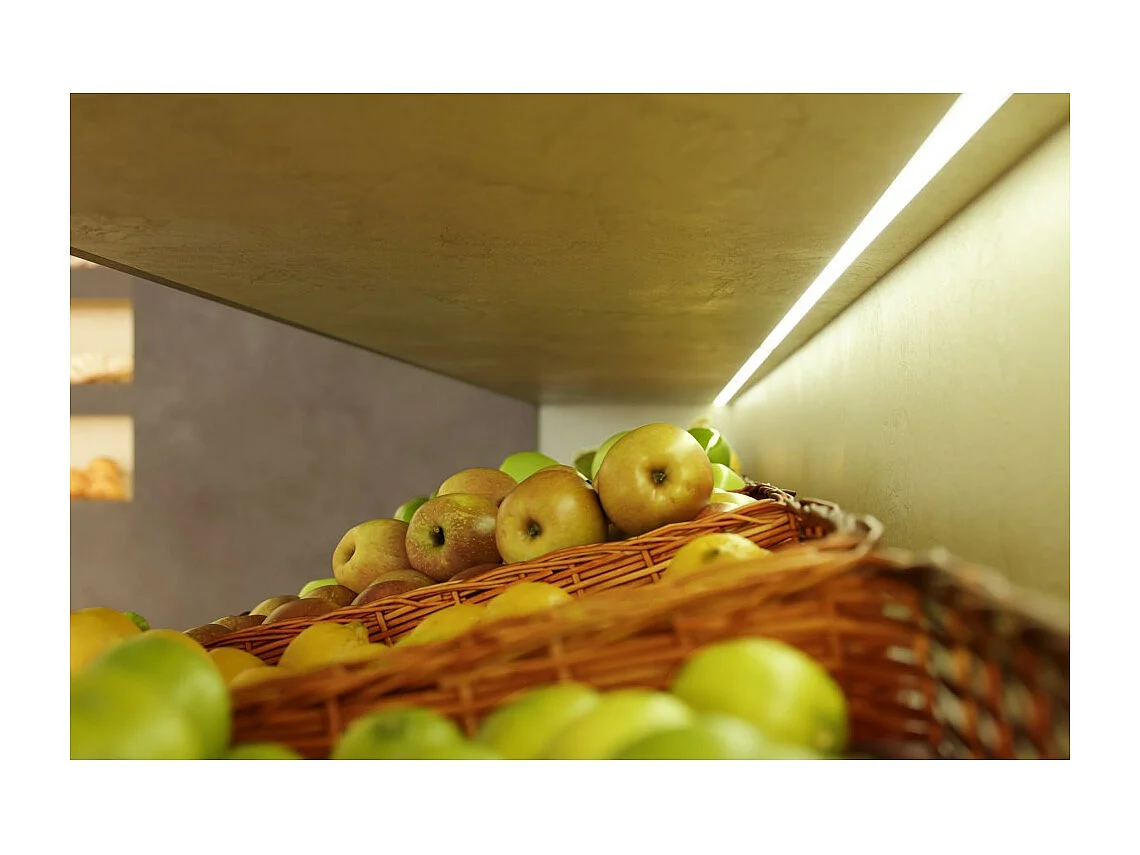 Bande LED pour éclairer le comptoir fruits et légumes Bobine 5m 14,4W/M 90LM/W IP20 5000K