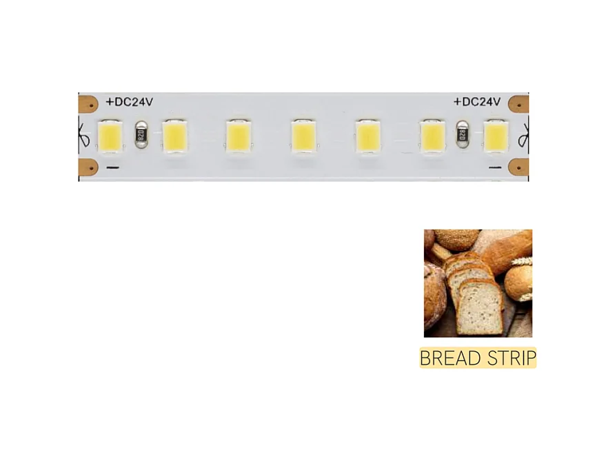LED-strip voor het verlichten van de broodtoonbank - 5m spoel 14,4W/M 80LM/W IP20 2700K
