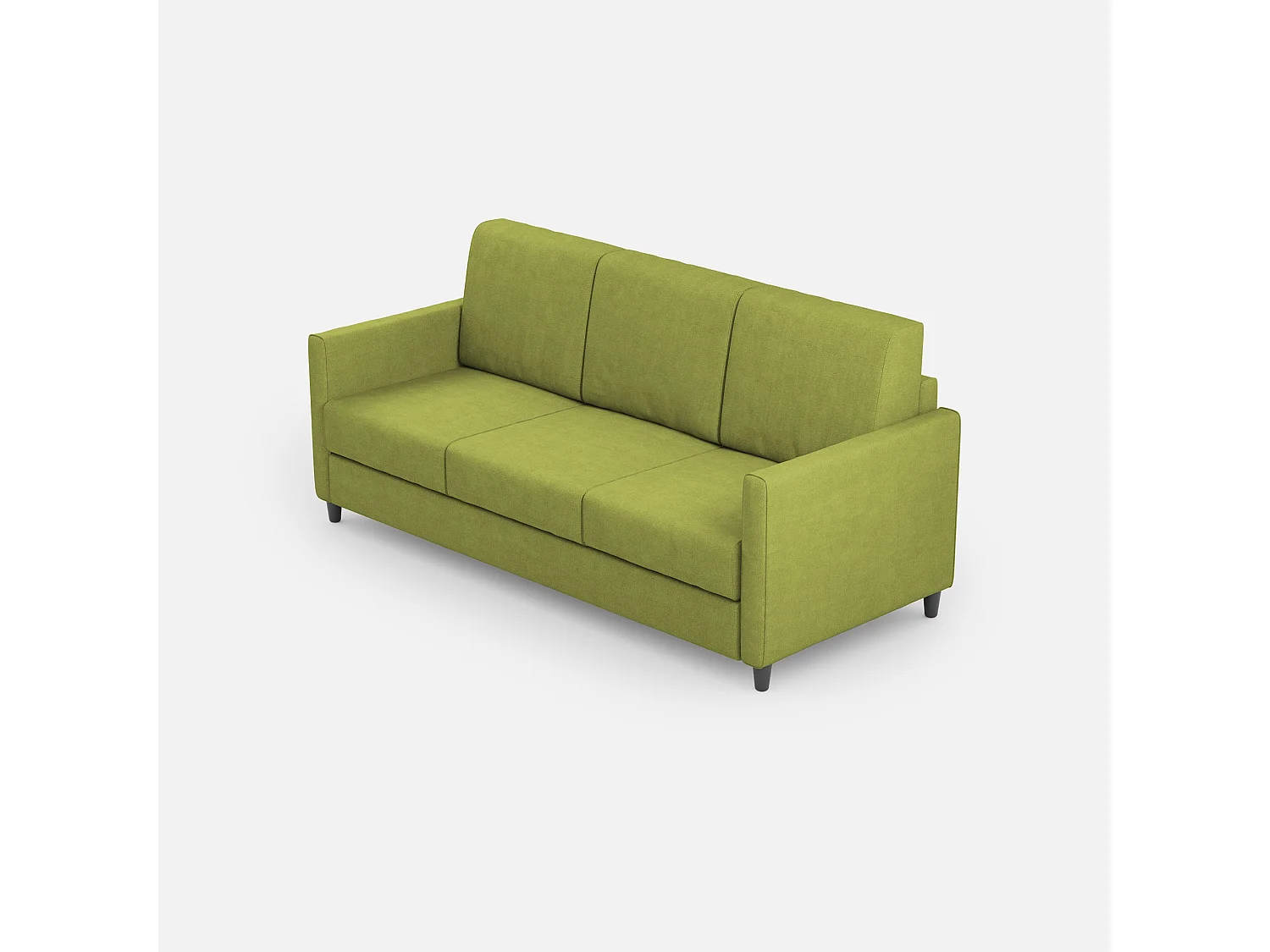 Karay 3-Sitzer-Sofa (drei Sitze à 60 cm), Außenmaße L. 198 cm, grüne Farbe