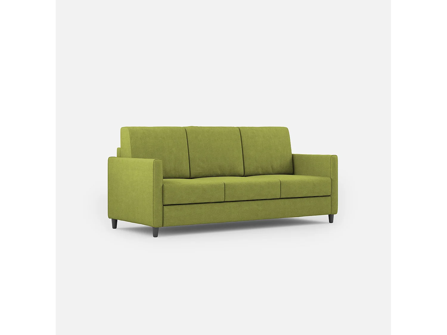 Karay 3-Sitzer-Sofa (drei Sitze à 60 cm), Außenmaße L. 198 cm, grüne Farbe