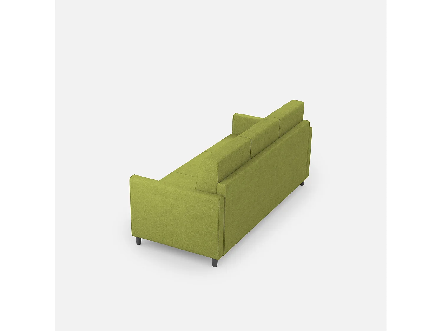 Karay 3-Sitzer-Sofa (drei Sitze à 60 cm), Außenmaße L. 198 cm, grüne Farbe