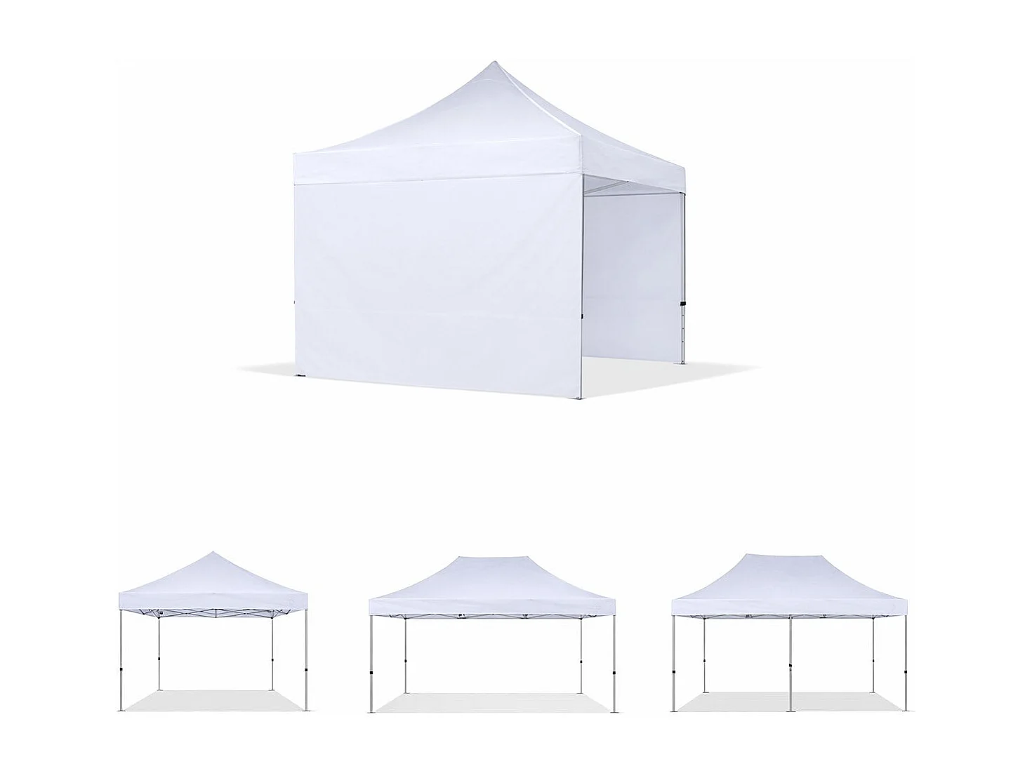 Divina Garden -  2 x 2 m weiße, wasserdichte Seitenplane als Ersatz für 2 x 2 m großen faltbaren Pavillon