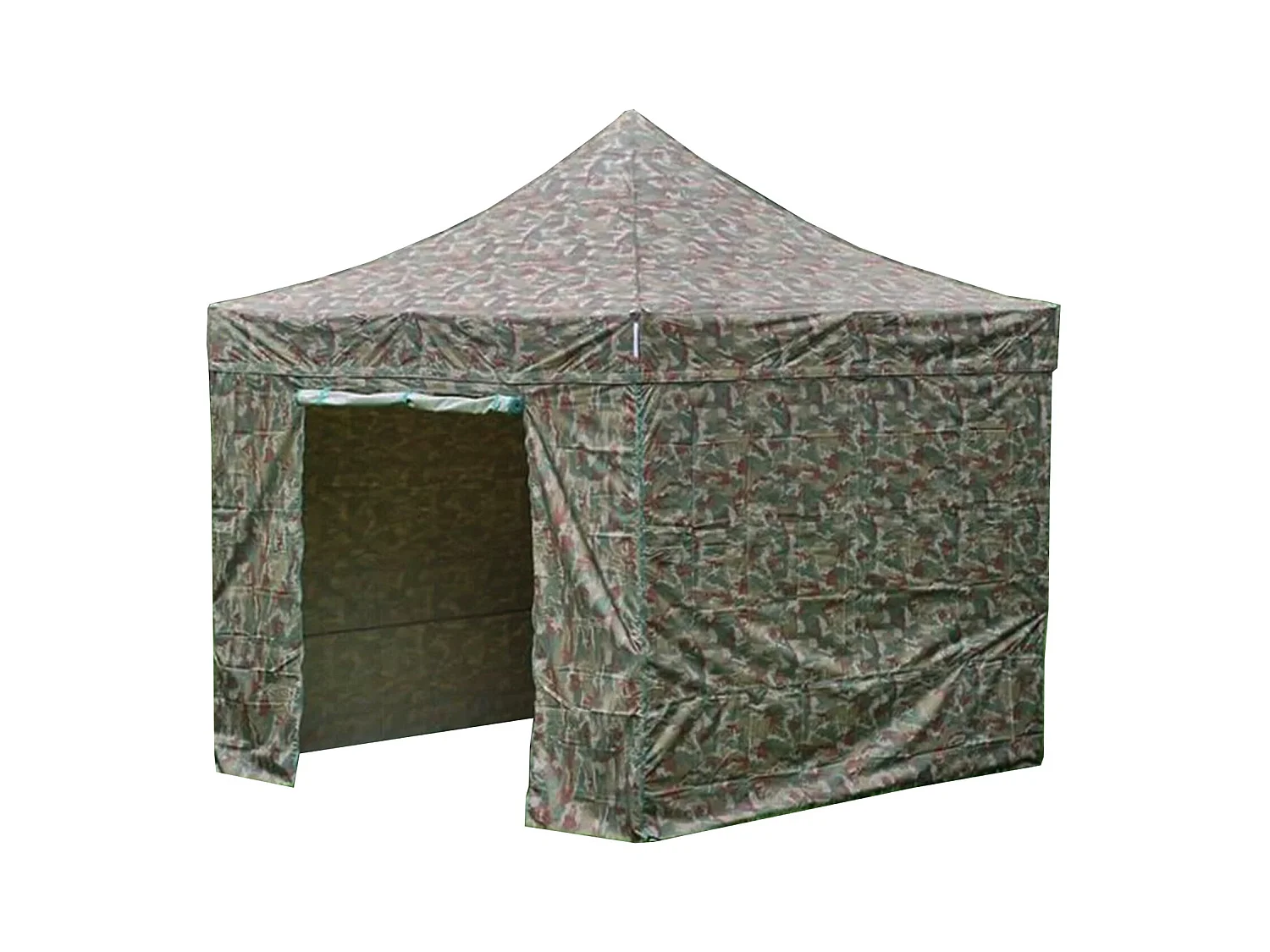 3x2m waterdichte militaire zijafdekking met oproldeur voor opvouwbaar tuinpaviljoen van 3x3m