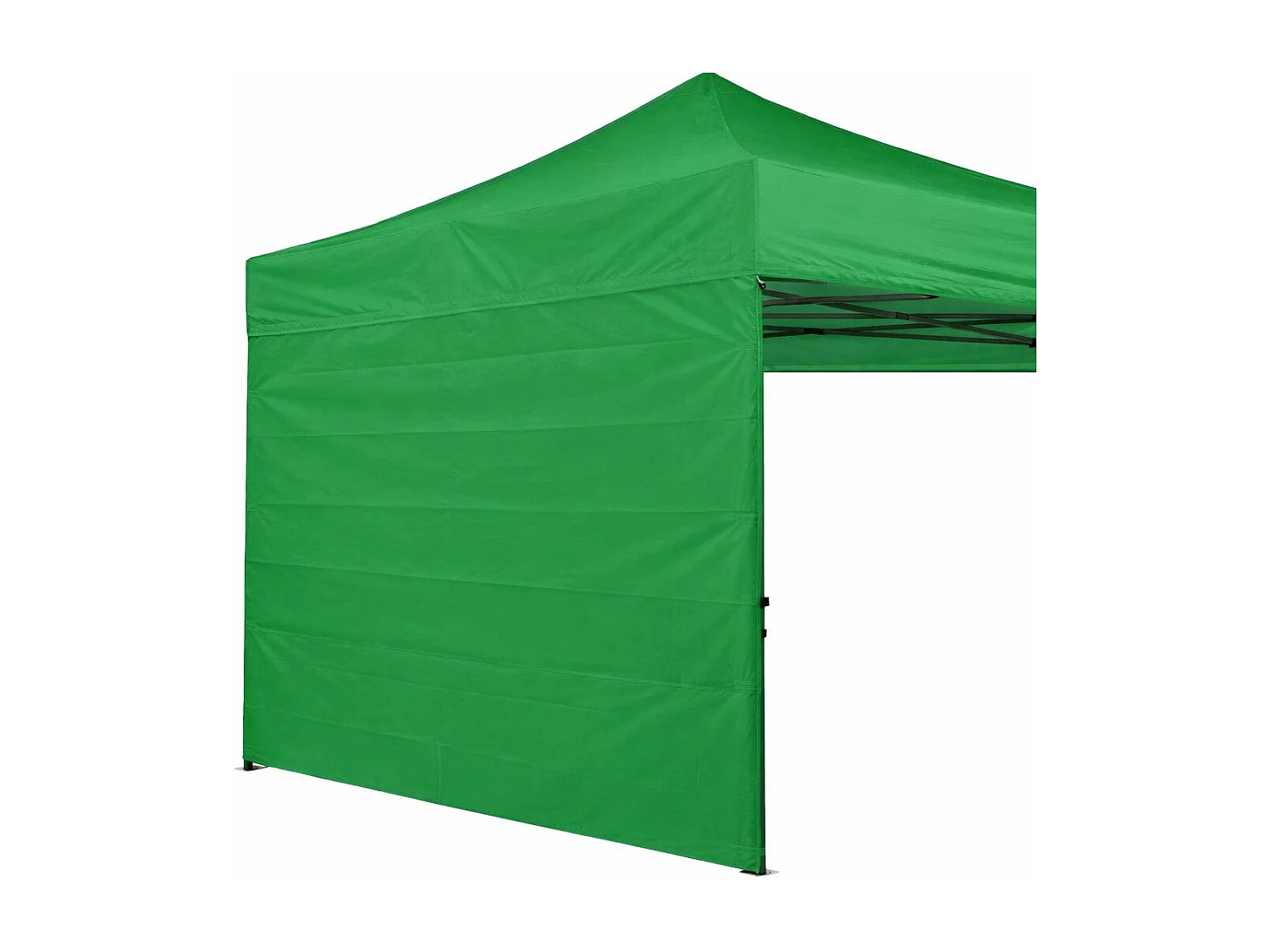 Couverture latérale verte imperméable de 3x2m avec fenêtre de gazebo pliable de 3x3m