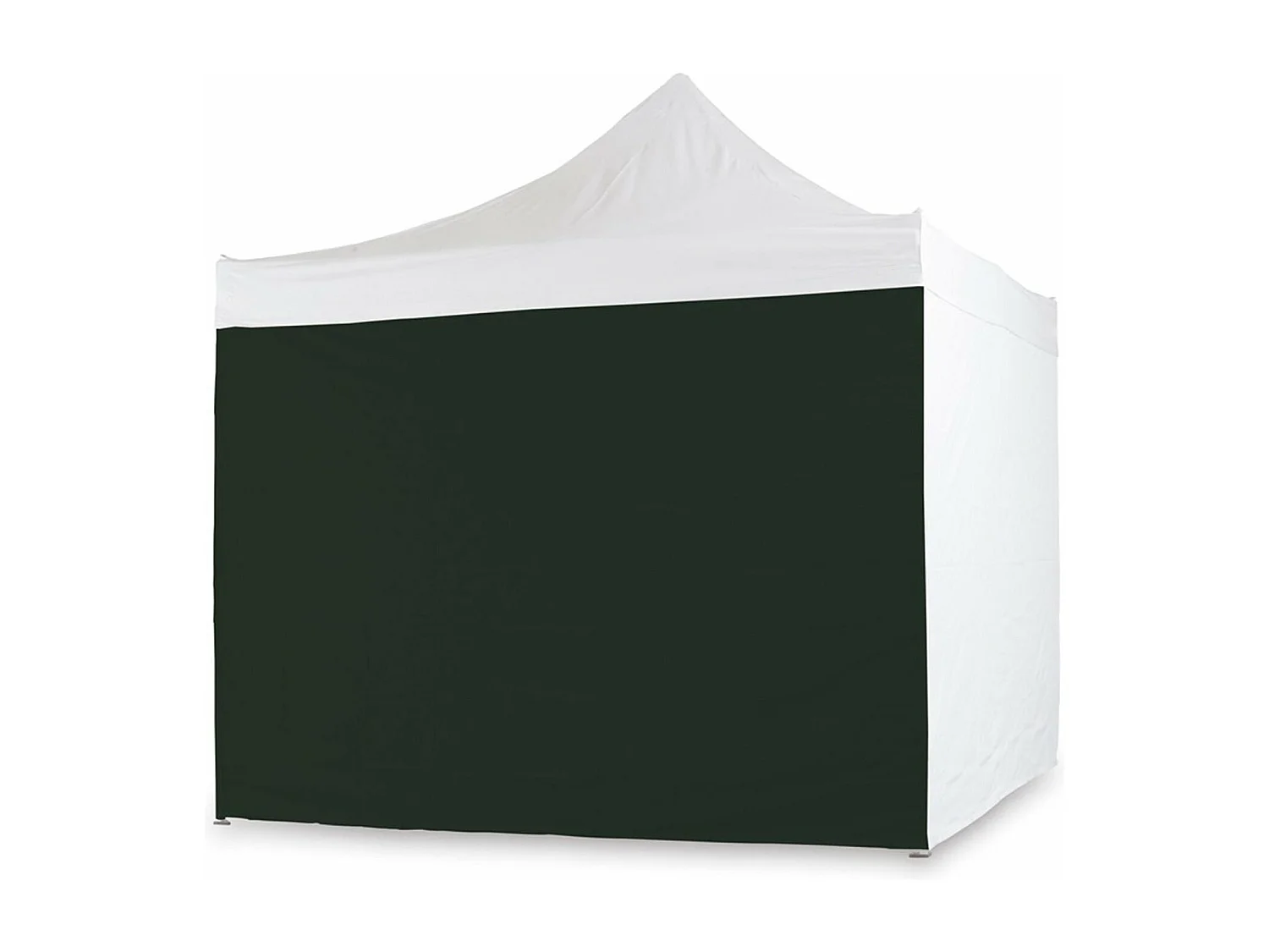 Housse latérale imperméable noire 3x2m avec porte enroulable pour tonnelle refermable