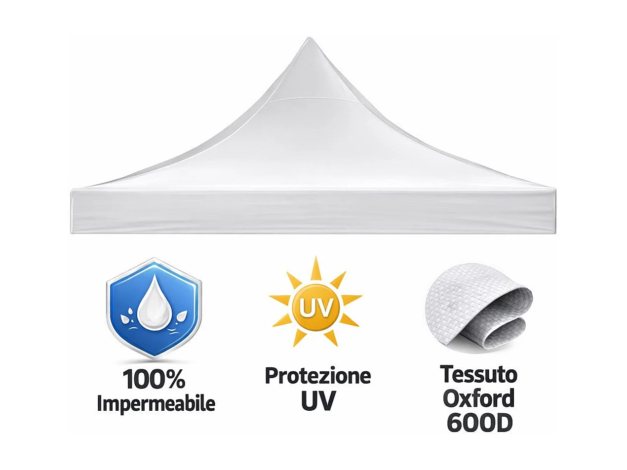 Housse latérale imperméable noire 3x2m avec porte enroulable pour tonnelle refermable