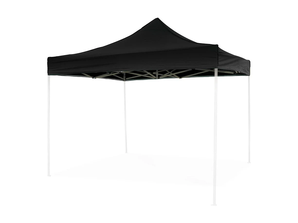 Cubierta lateral negra impermeable de 3x2 m con puerta enrollable para carpa plegable
