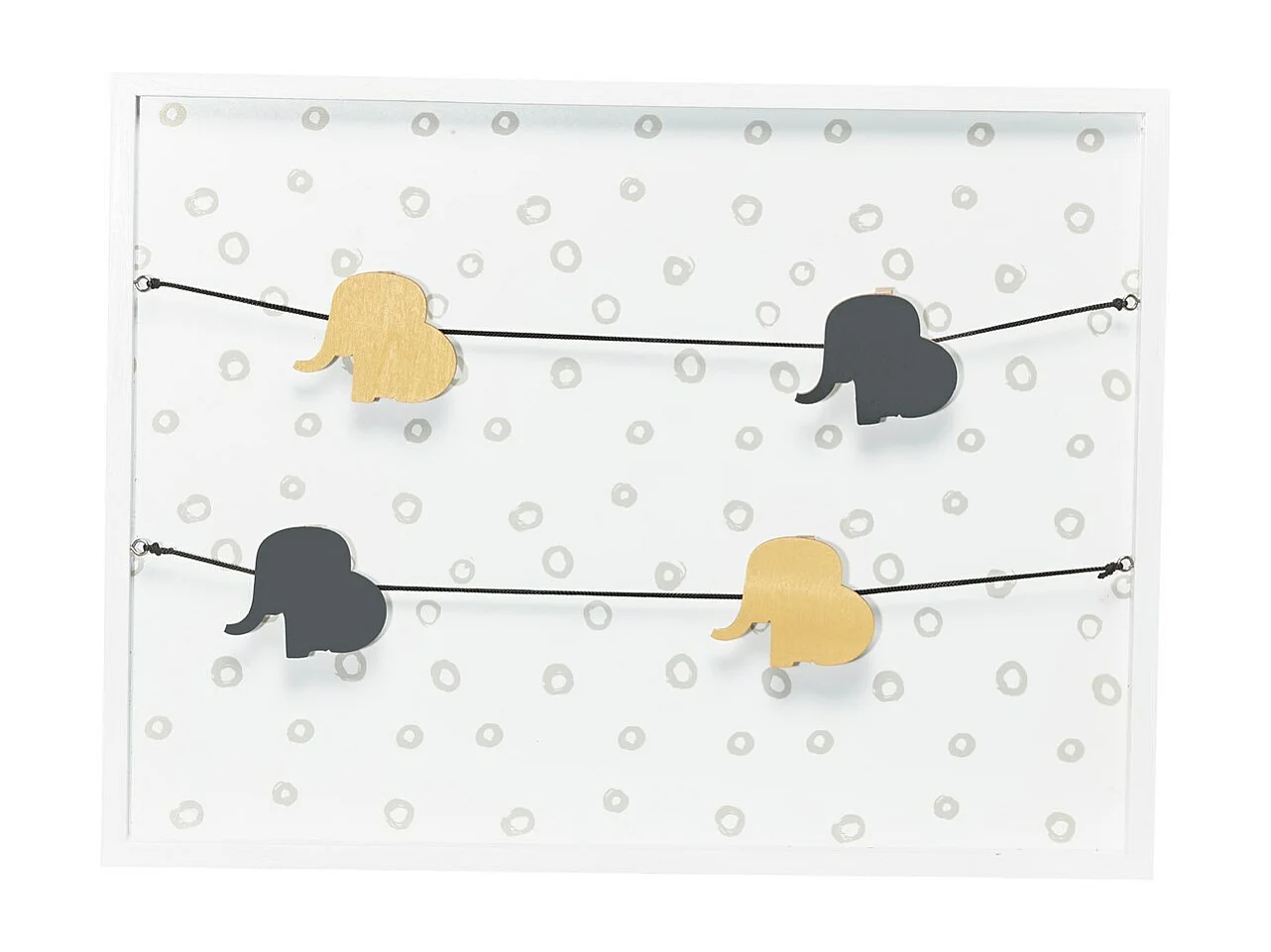 Pèle-mêle photos en bois blanc ELI & ZELI - BabyPrice