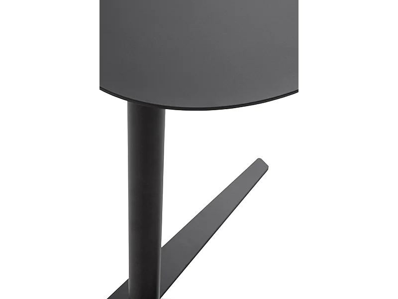 Table d'appoint en métal noir