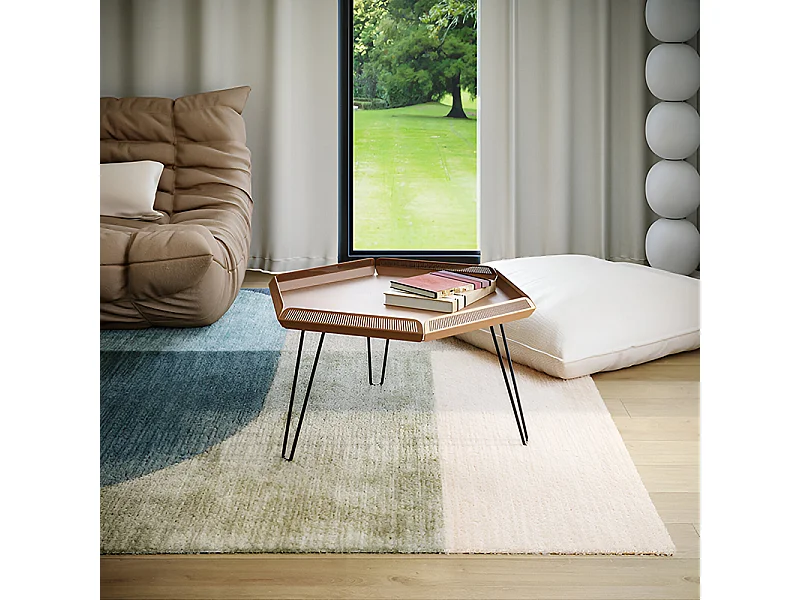 Tables basses de jardin en Acier - Céleste - red brown métallisé