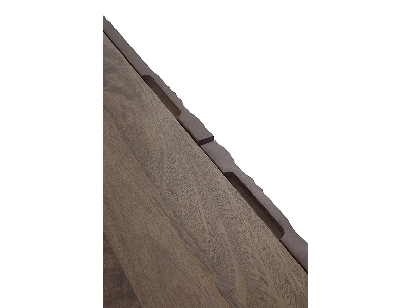 Aparador 3 puertas madera de mango imitacion piel caiman bronze