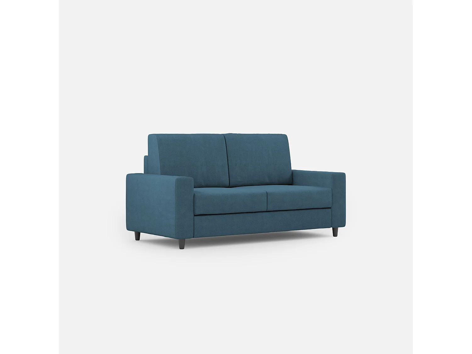 Mittleres 2-Sitzer-Sakar-Sofa (zwei 70-cm-Sitze), Außenmaße L. 168 cm, Avio-Farbe