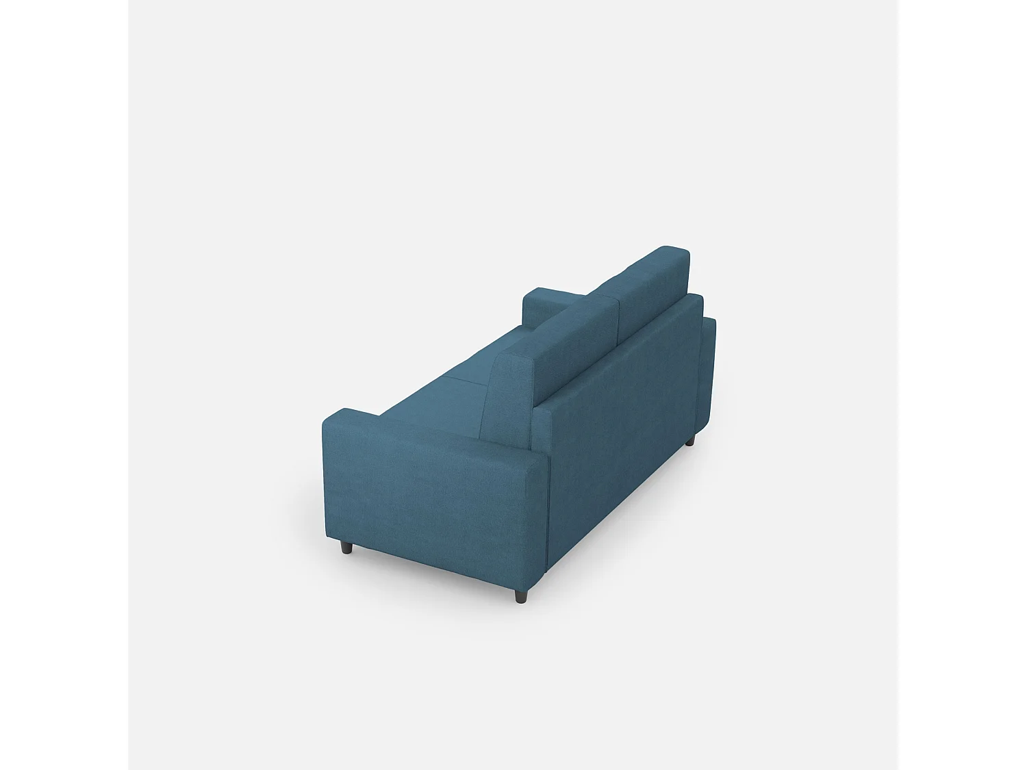 Mittleres 2-Sitzer-Sakar-Sofa (zwei 70-cm-Sitze), Außenmaße L. 168 cm, Avio-Farbe