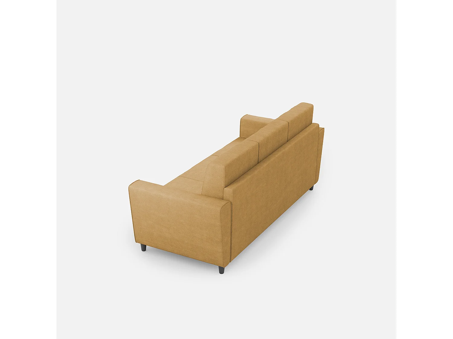 Yasel 3-Sitzer-Sofa (drei 60-cm-Sitze), Außenmaße L.212 cm, ockerfarben