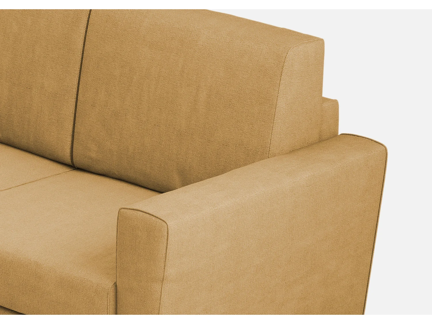 Yasel 3-Sitzer-Sofa (drei 60-cm-Sitze), Außenmaße L.212 cm, ockerfarben