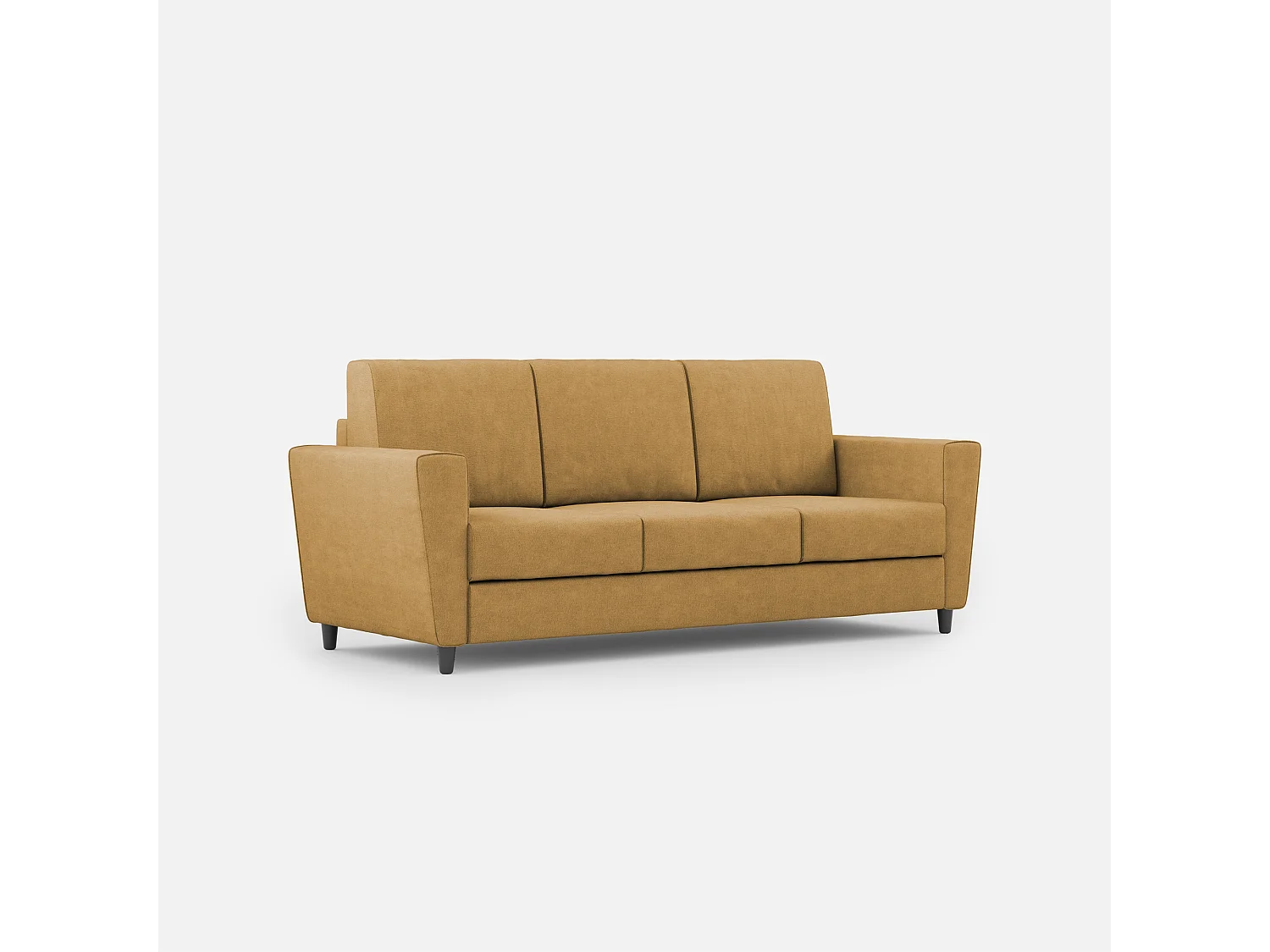 Yasel 3-Sitzer-Sofa (drei 60-cm-Sitze), Außenmaße L.212 cm, ockerfarben