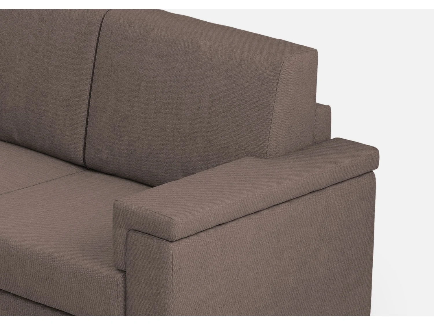 Sofá Marrak de 3 lugares (três lugares de 60cm) + canto + sofá médio de 2 lugares (dois lugares de 70cm) dimensões externas L.286x246 cor cinza