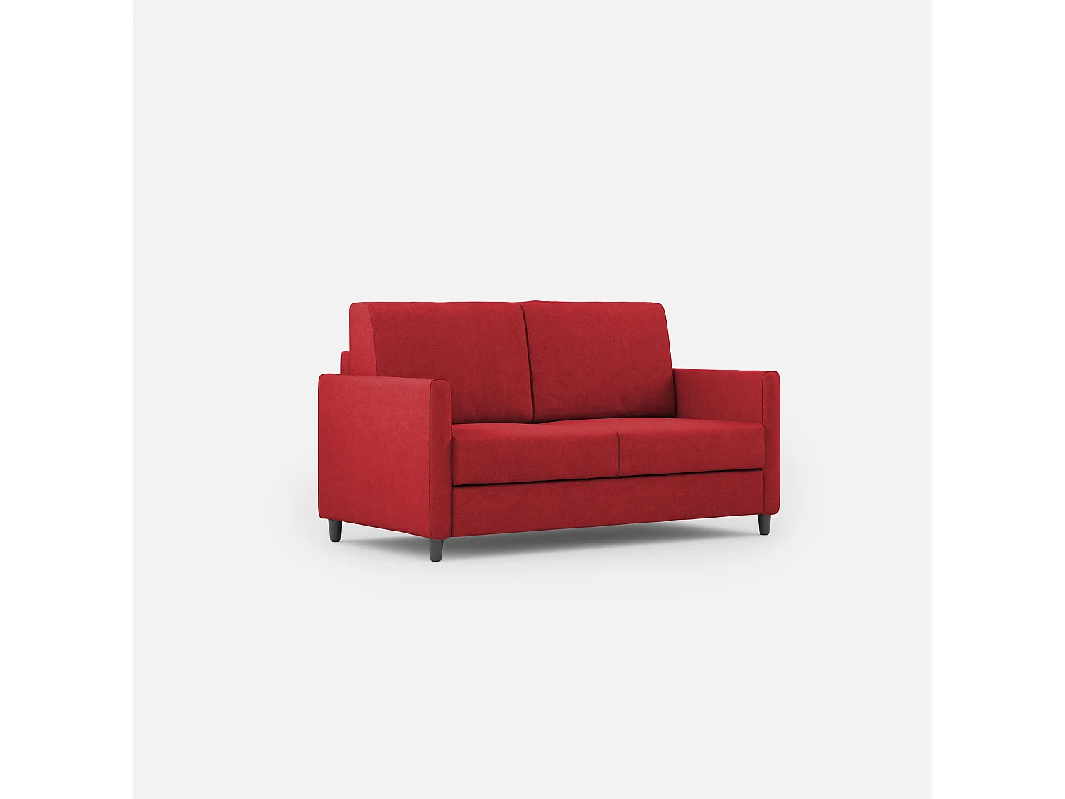 Karay 2-zits medium bank (twee stoelen van 70 cm) buitenafmetingen L.158cm, rode kleur