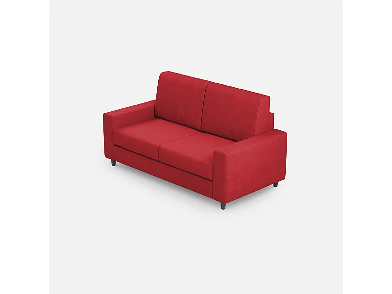 Divano Sakar 2 posti medio (due sedute da 70cm) misure esterne L.168cm colore rosso