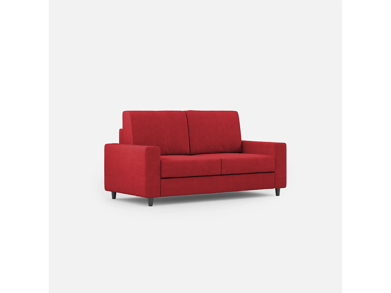 Divano Sakar 2 posti medio (due sedute da 70cm) misure esterne L.168cm colore rosso
