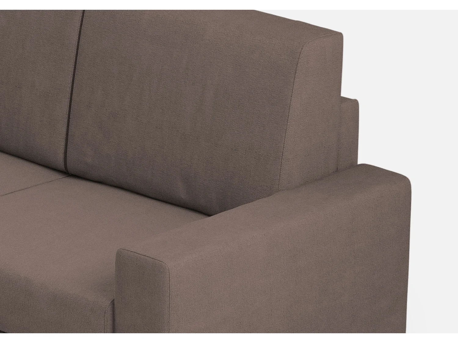 Sakar 2-Sitzer-Sofa (zwei 60-cm-Sitze), Außenmaße L. 148 cm, Farbe Taupe