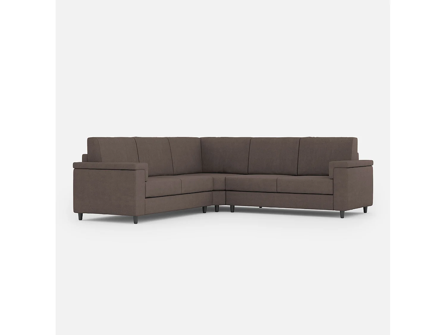 Canapé Marrak moyen 2 places (deux places 70cm) + coin + canapé moyen 2 places (deux places 70cm) dimensions extérieures L.246x246 coloris taupe