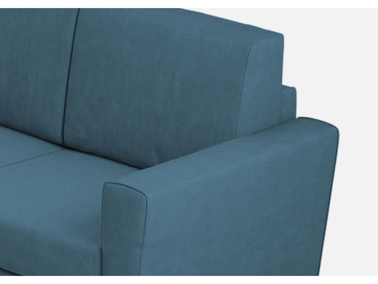 Canapé Yasel 3 places (trois places de 60cm) dimensions extérieures L.212cm coloris aviation