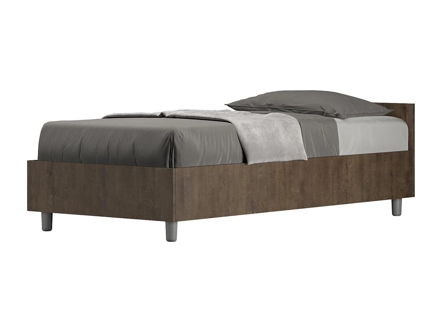 Cama canapé Nuamo nogal 80x200