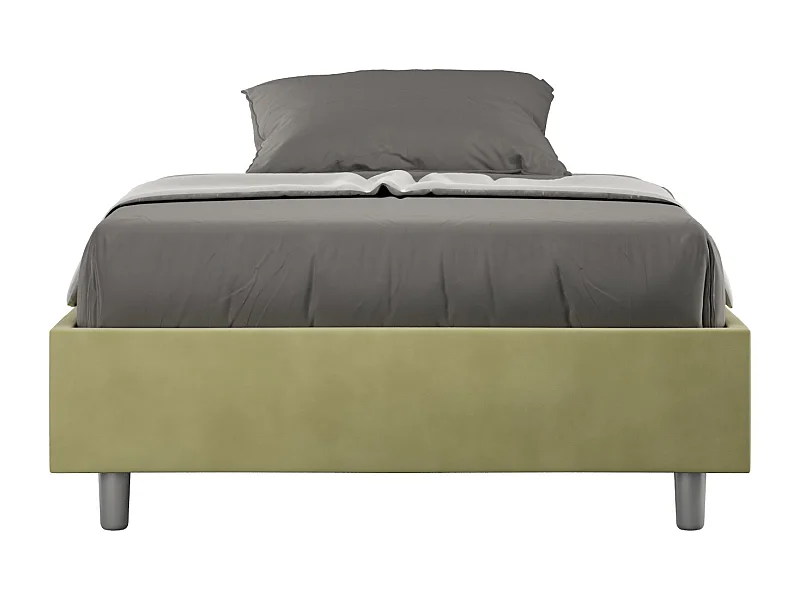 Cama sommier Azelia 100x210 sin base té verde
