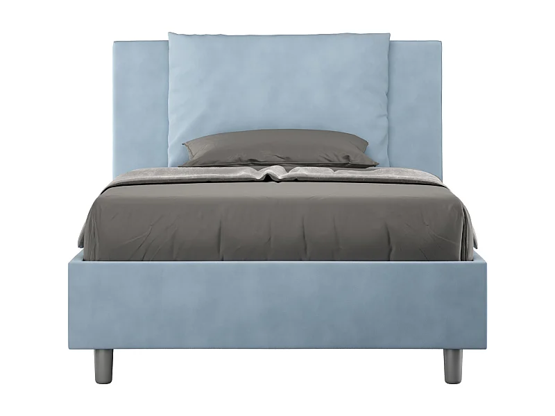 Letto Antea 100x210 rete e contenitore azzurro