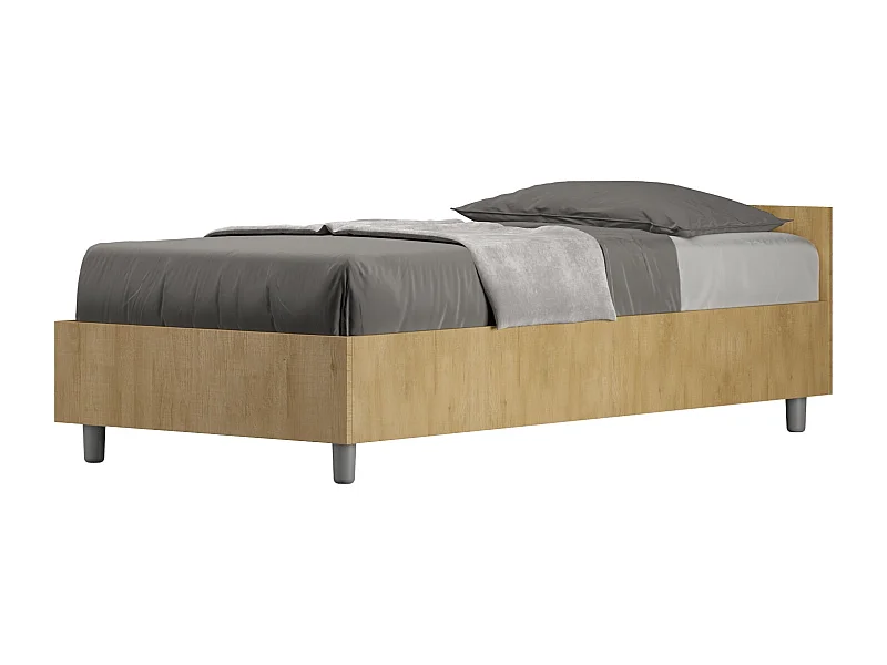 Lit Nuamo en chêne avec sommier 80x190