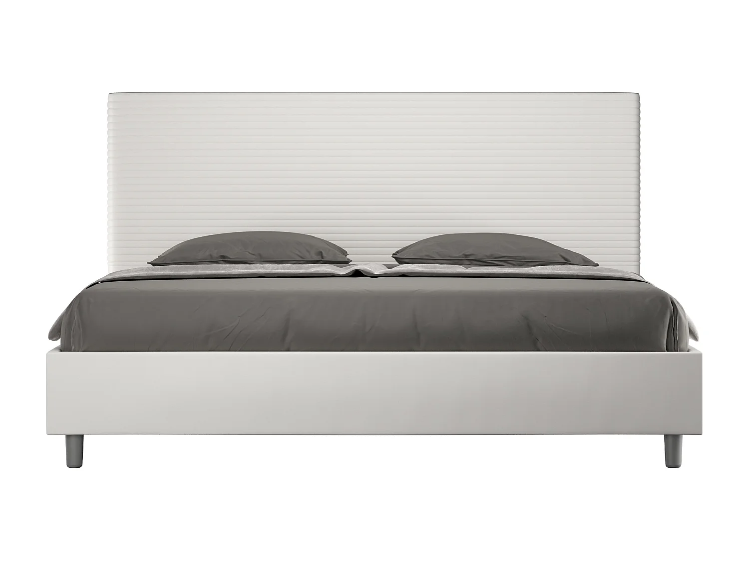 Cama Focus 190x200 base y contenedor blanco