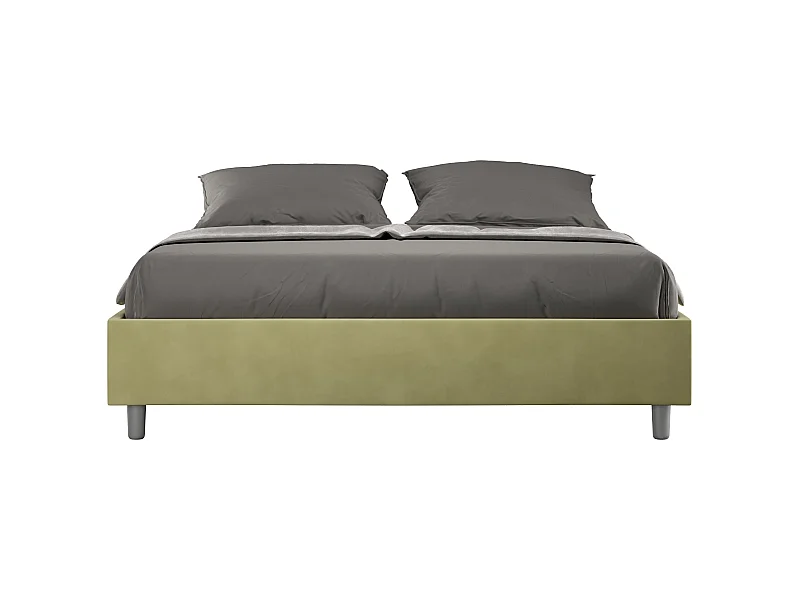 Lit Azelia Sommier 170x190 avec sommier thé vert
