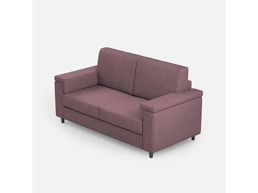 Cama tapizada en microfibra Adele gris sin somier 80x190