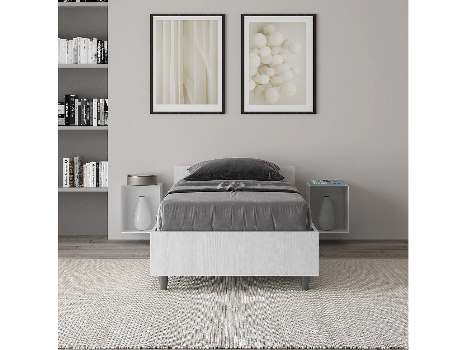 Lit coffre Nuamo en chêne 80x190