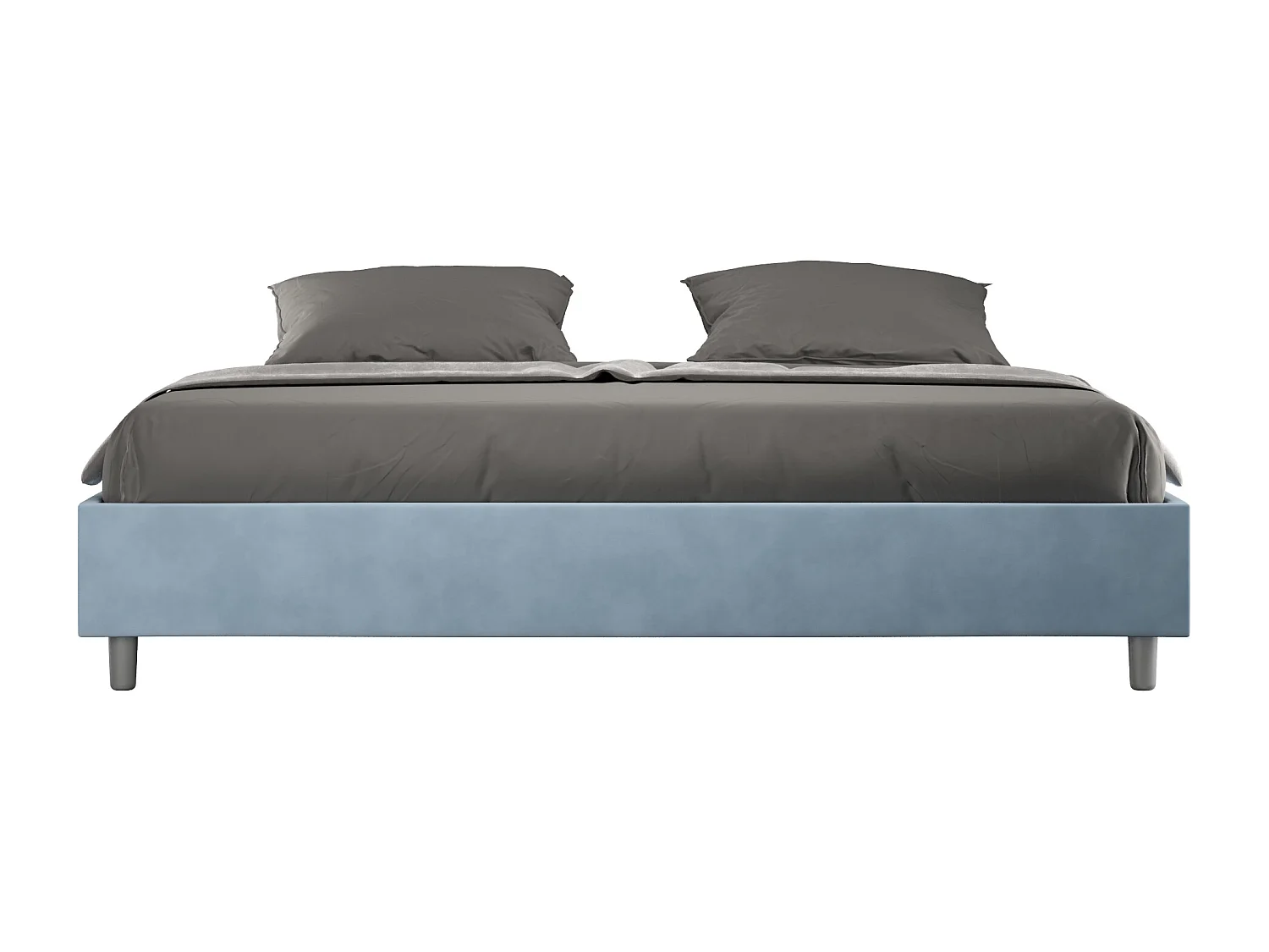 Letto Sommier Azelia 190x210 con rete azzurro