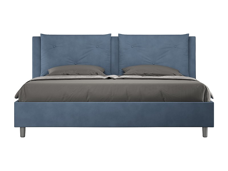 Letto Appia 190x210 rete e contenitore blu