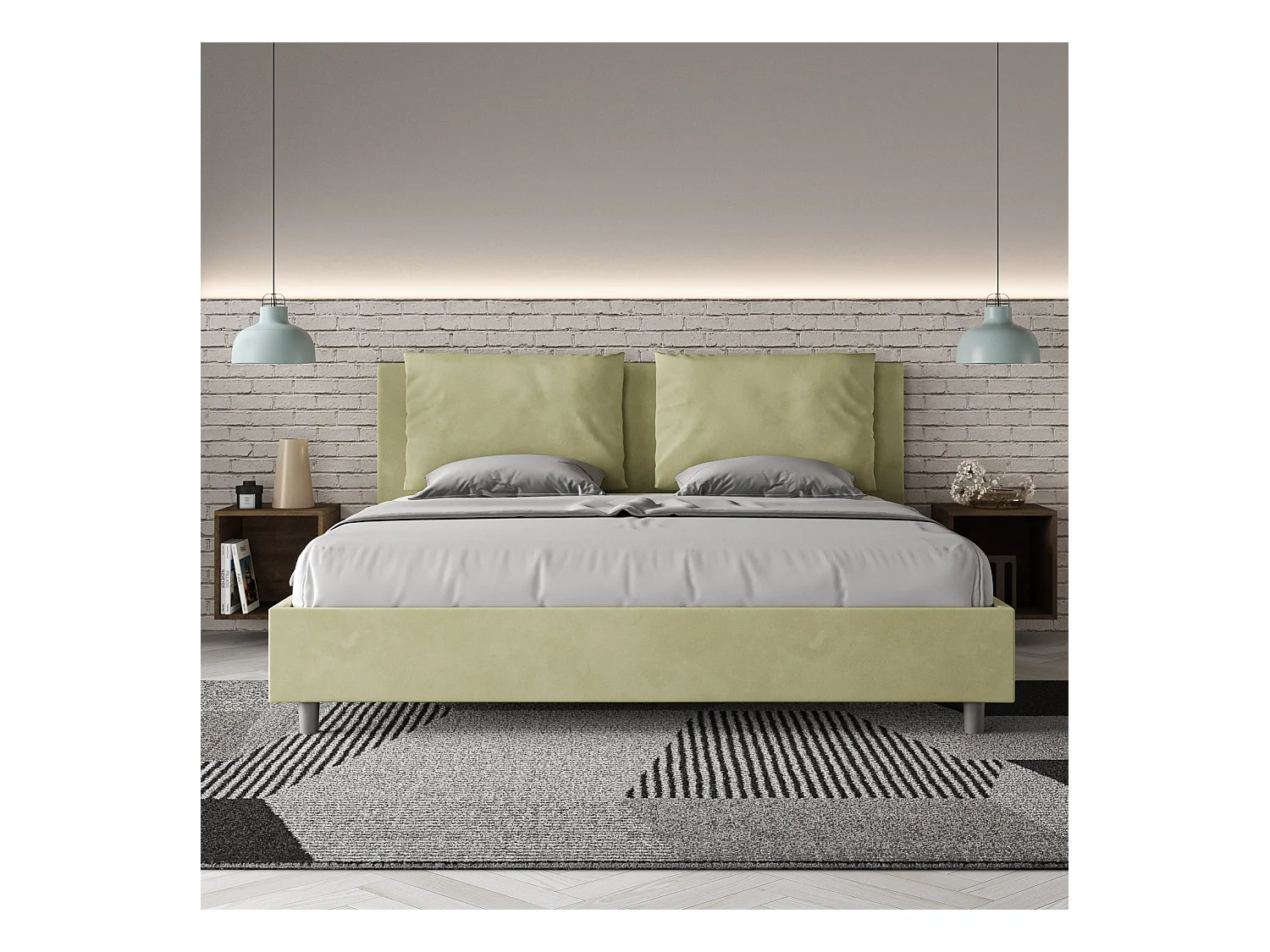 Antea-Bett 170x210 ohne Grüntee-Untergestell