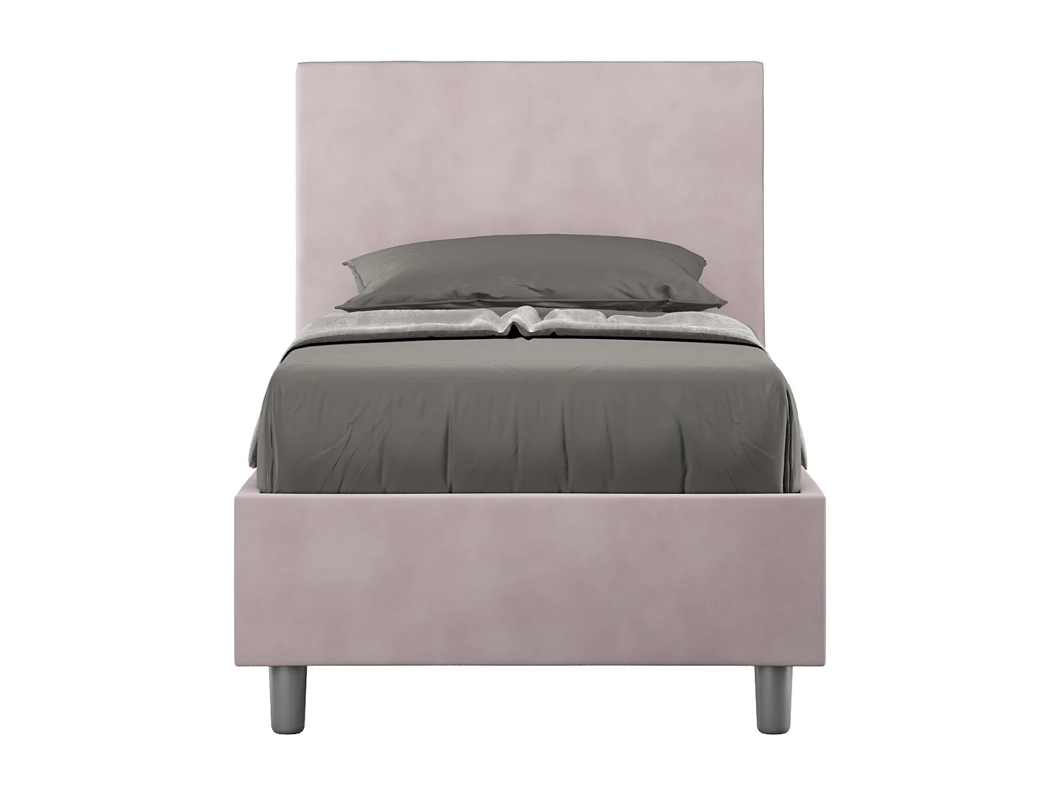 Cama acolchada microfibra glicina Adele sin somier 90x210