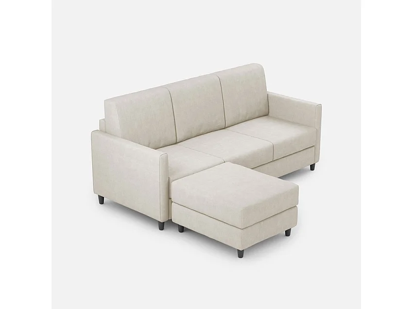 Cama Adele 130x210 con base ocre