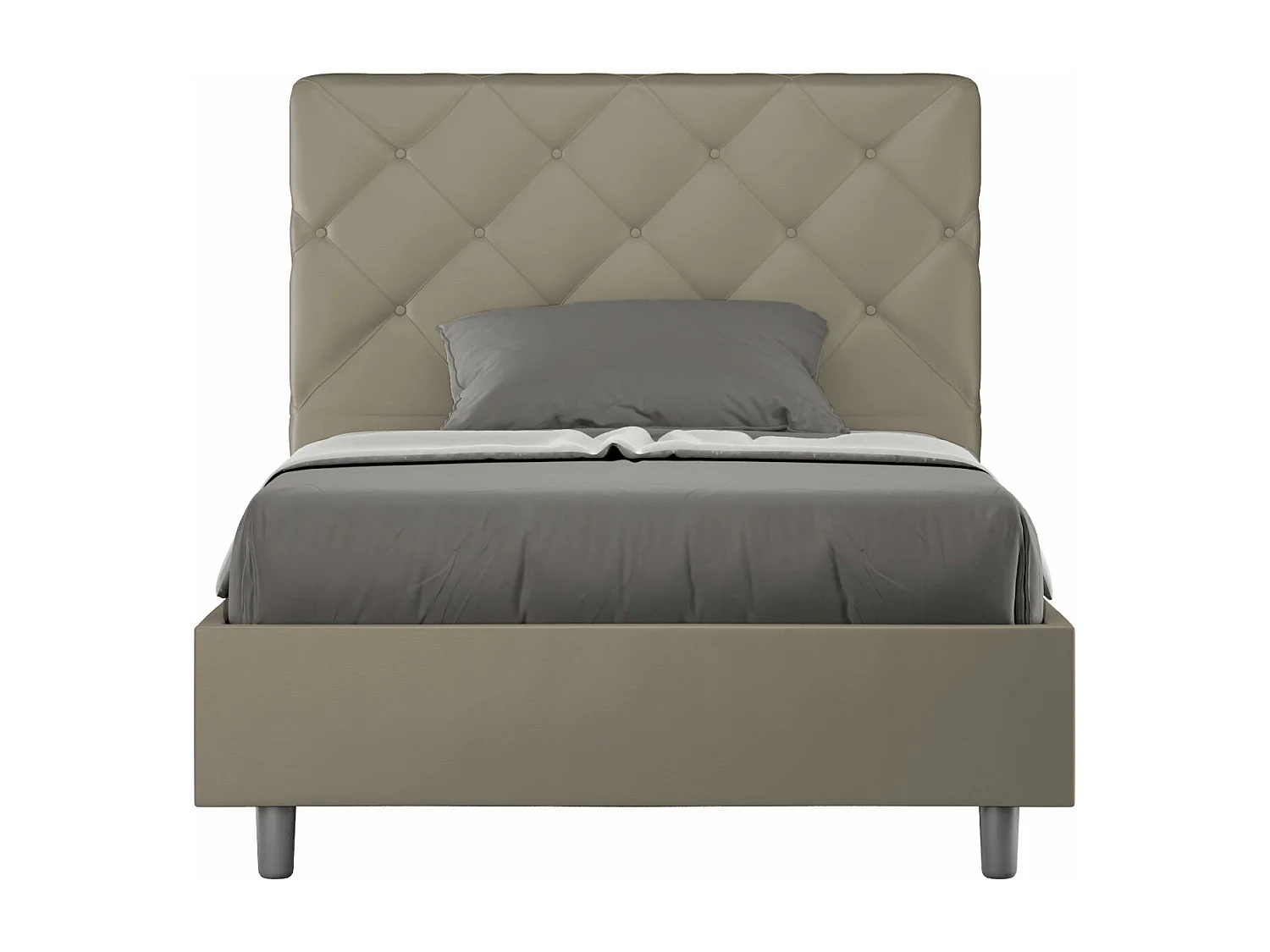 Lit Priya 110x210 sans sommier cappuccino