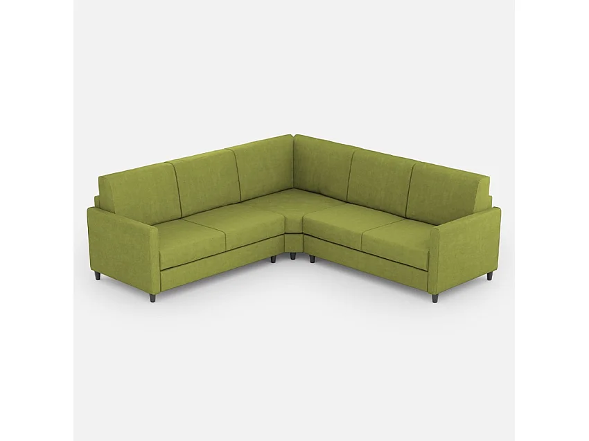 Letto Adele 130x200 con rete azzurro