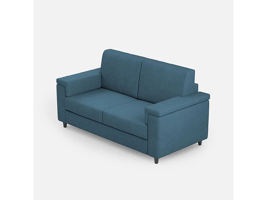 Cama Adele microfibra gris con somier acolchado 80x190