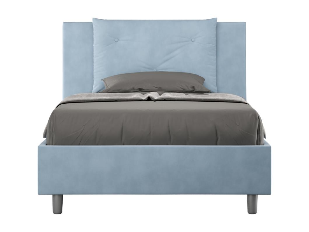 Letto Appia 100x210 rete e contenitore azzurro