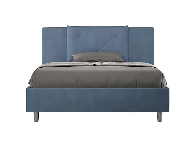 Letto Appia 150x210 rete e contenitore blu