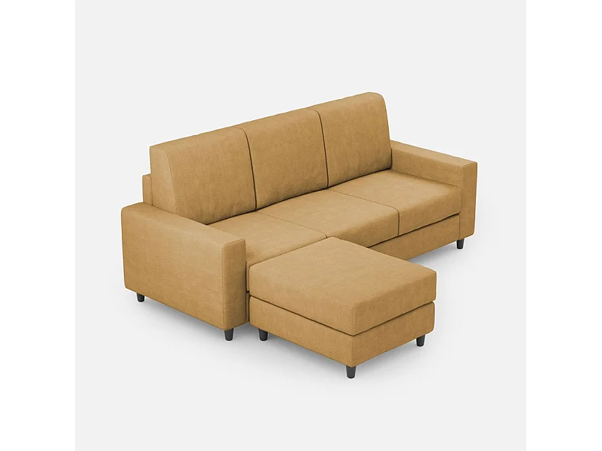 Lit Adele 150x190 avec sommier gris